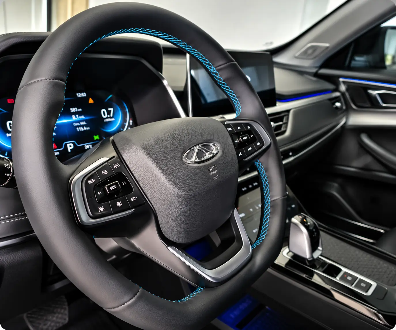 Volante Chery da linha Tiggo revestido